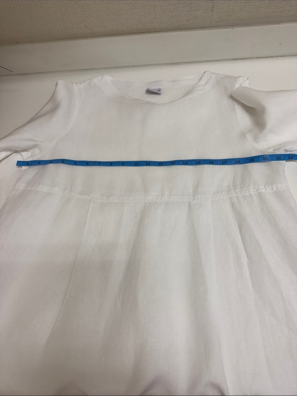 100% Linen White Long-Sleeve Linen Shirt - Picture 4 of 6